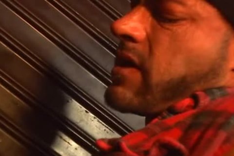 homosexual fucking in front of the road signs