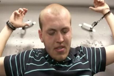 Restrained And Given A Facial - Factory clip