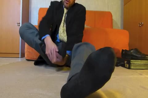 A lengthy Day In The Office . I Have Been Wearing My Sock For Several Days So That It Was Time To Check 'em Out.