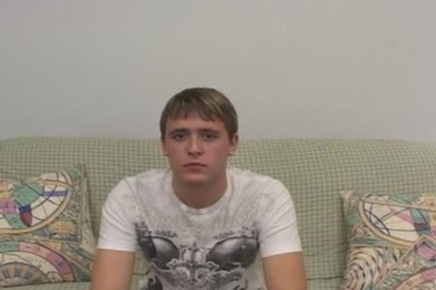 Luscious teen jerking off