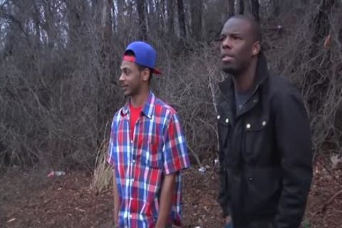 Sam Tyson Handles Two dark penises