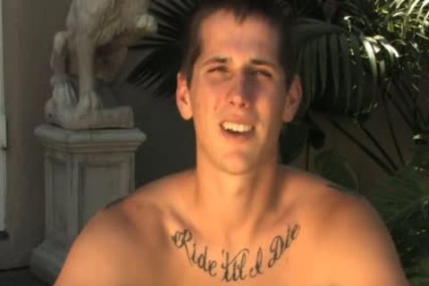 Stunt Racer Jacks Off cock On dirt Bike