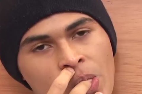 kinky Little twink Alfredo Wanks His Hard Prick In A Bedroom