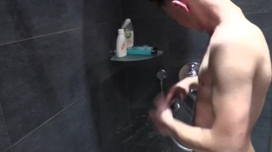 Unemployed student in the hotel room