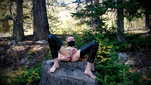shoving My gigantic jock Into My Own arse In The Forest For A fun Day Of Self-pounding Myself bare Till I Creampie.