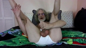 JerkinDad14 - Stoopid 10-Pounder Gooner Daddy Strokes large Greasy dick underwear Masturbation Goon Bate Session