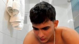 Kayn humongous pecker Cums slutty On cam And Showers