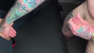 Tatted Daddy pounds whore aperture raw