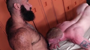 bushy Daddy Got A youthful hole To Put That giant Load!!