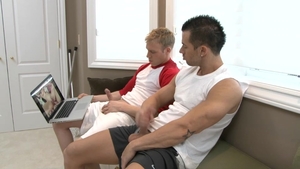 Next Door Buddies: The Homework Derailed by Two Cocks