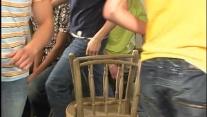 Four Cocks Showering Young Denis