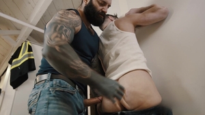 masqulin: Nailing Two Studs: Construction Fuck