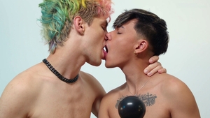 Rainbow and Cameron's Passionate Uncut Bareback