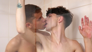 Shower Play with Two Spicy Latinos